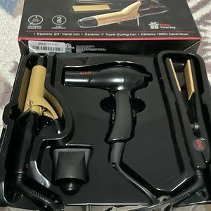 Chi Air 3 Piece Travel Set Iron Curling Iron Blow Dryer